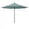 California Umbrella 11' Black Aluminum Market Patio Umbrella, Sunbrella Seville Seaside 194061333518 - alternate 1